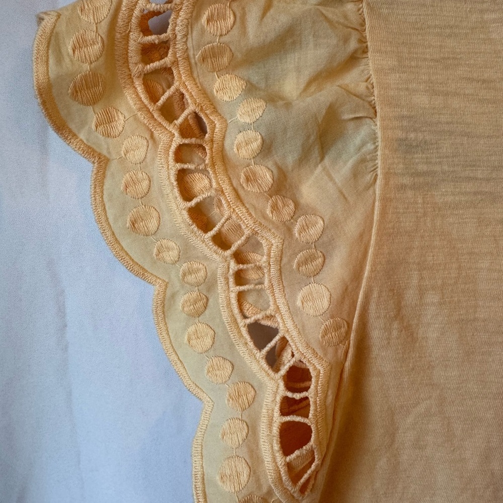 Liz Claiborne Kids Sunshine Eyelet Sleeve Top - Picture 3 of 6